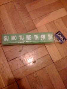 Does your week start on Sunday? Mine starts on Wednesday.